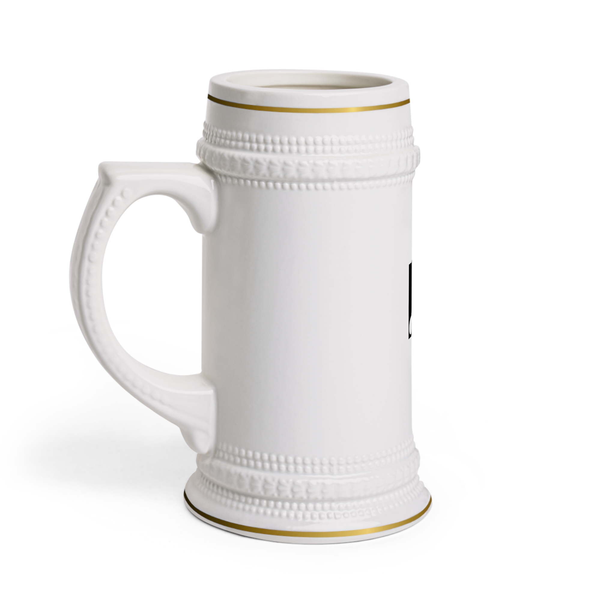 Denkyne Classic Ceramic Stein Mug with Monogram K — Elegant German-Style Beer Tankard - Image 2