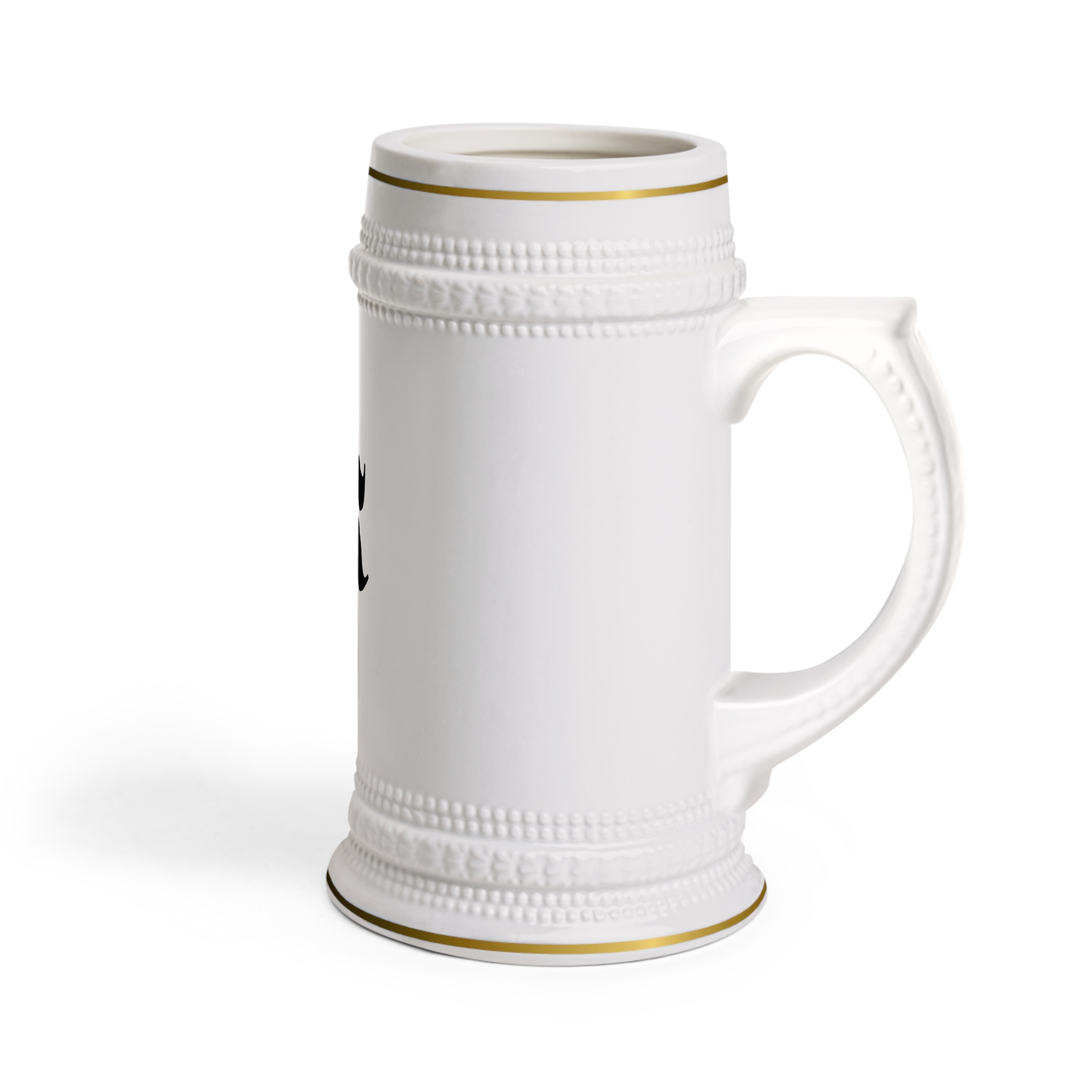 Denkyne Classic Ceramic Stein Mug with Monogram K — Elegant German-Style Beer Tankard - Image 3
